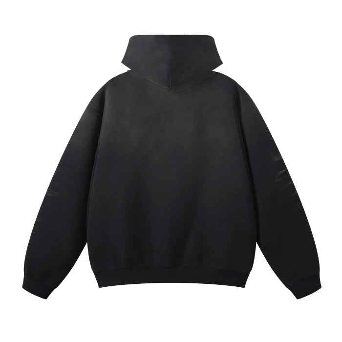 Crease fading hoodie