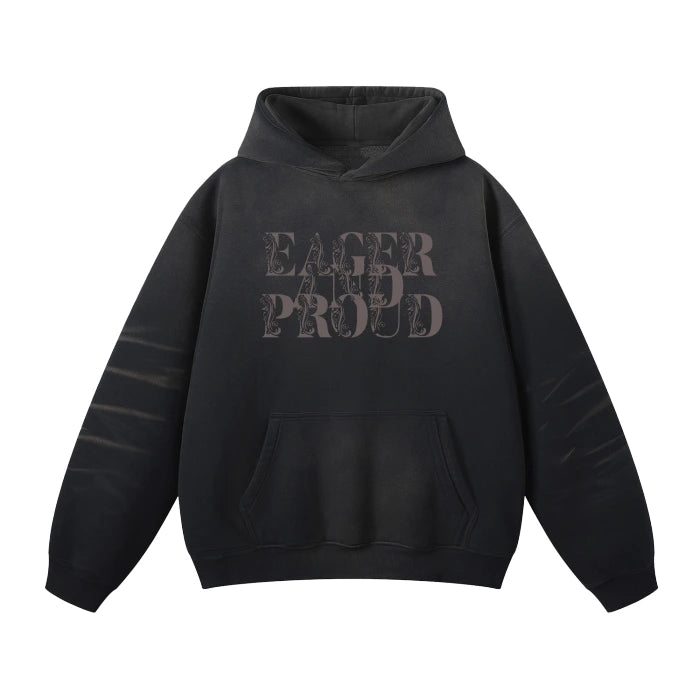 Crease fading hoodie