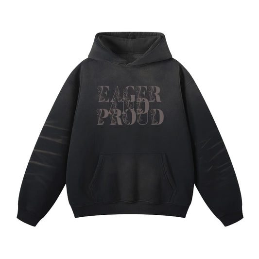 Crease fading hoodie