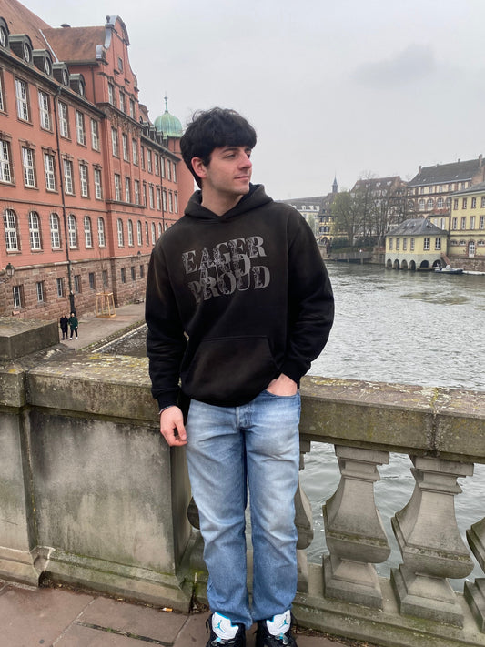 Crease fading hoodie